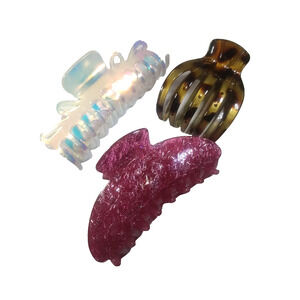 Hair Barrette Clip Combs Acrylic Large Messy Bun